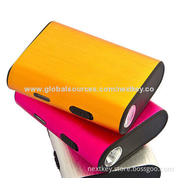 Backup Battery, 5,000mAh Power Bank with Flashlight for iPhone/iPad/MP3 Players/Tablet PCs